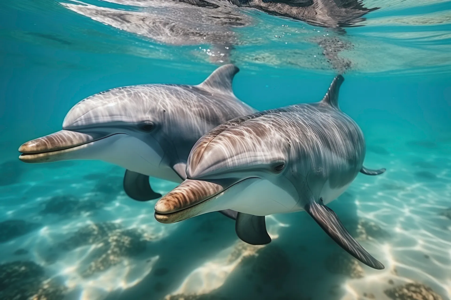 Dolphin Bay scene